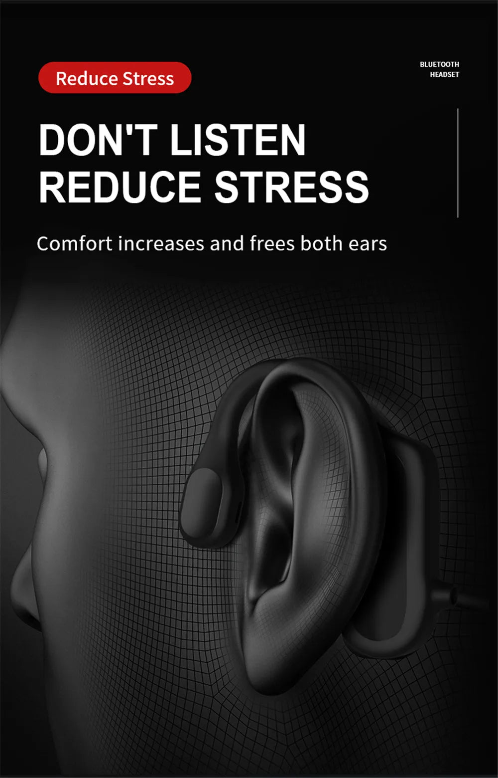 Best Sweatproof Ear Hook Headphones with Bluetooth 5.2