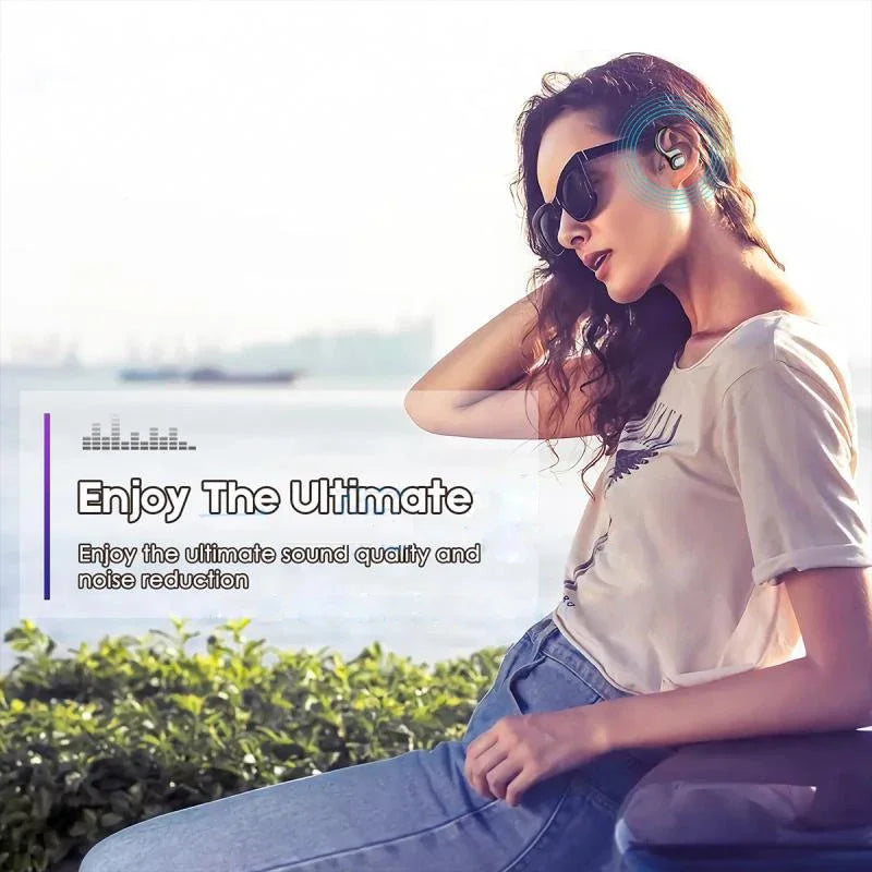 Bluetooth 5.3 Ear Hook Earbuds with Hybrid ANC by JEFF's Favorite Picks