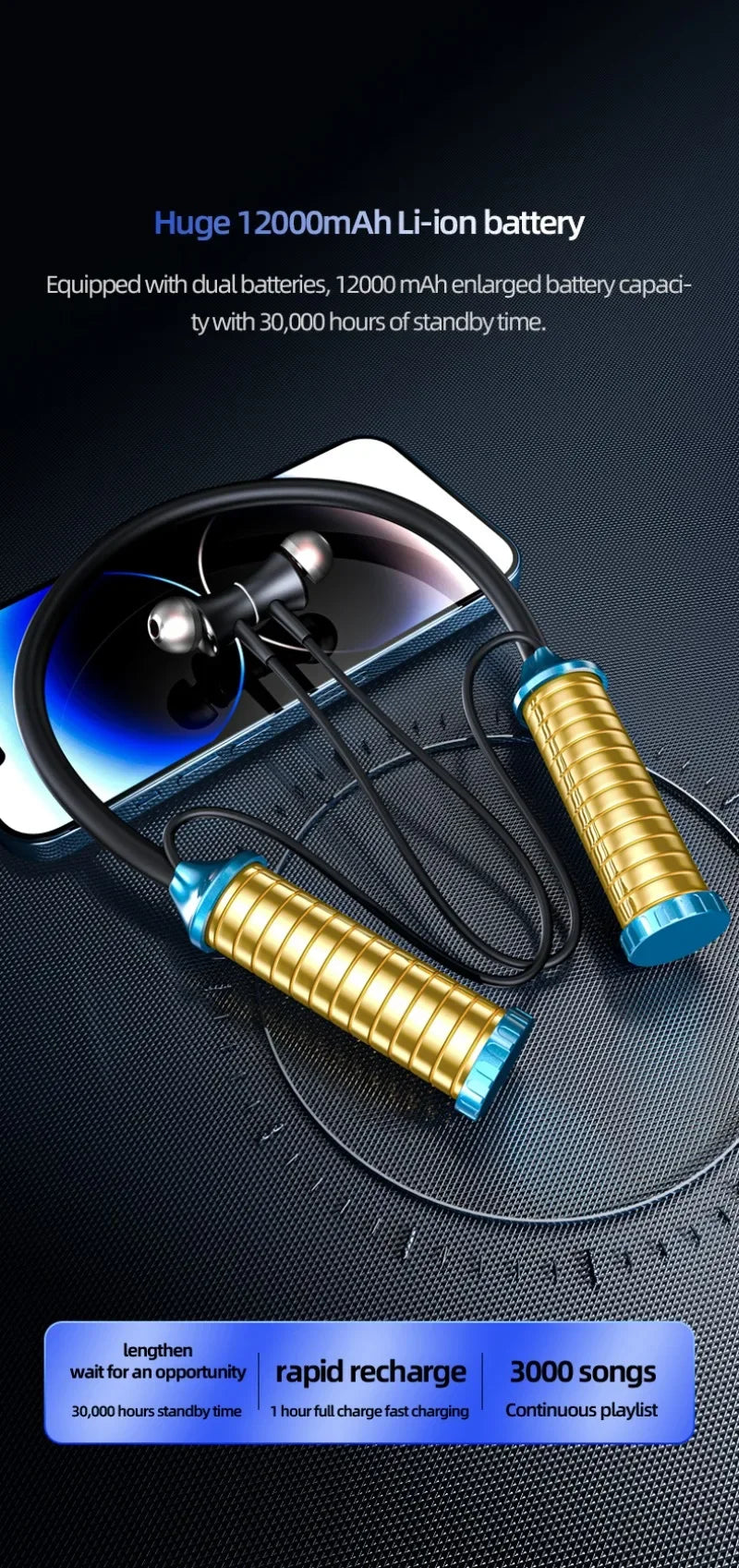 Luxuglow Bluetooth Earphones with Power Bank - Long Battery Life
