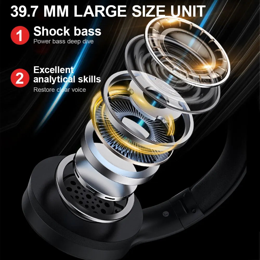 Siindoo JH-919 Wireless Headphones: Long-Lasting Battery & Deep Bass