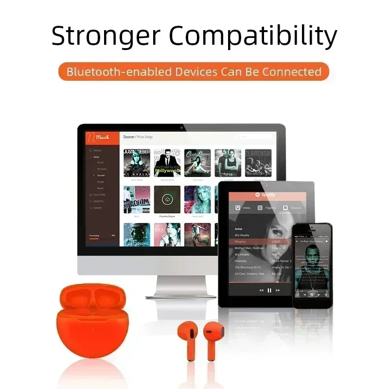 Pro 6 TWS Wireless Bluetooth Earbuds - Wireless Earbuds for Sale