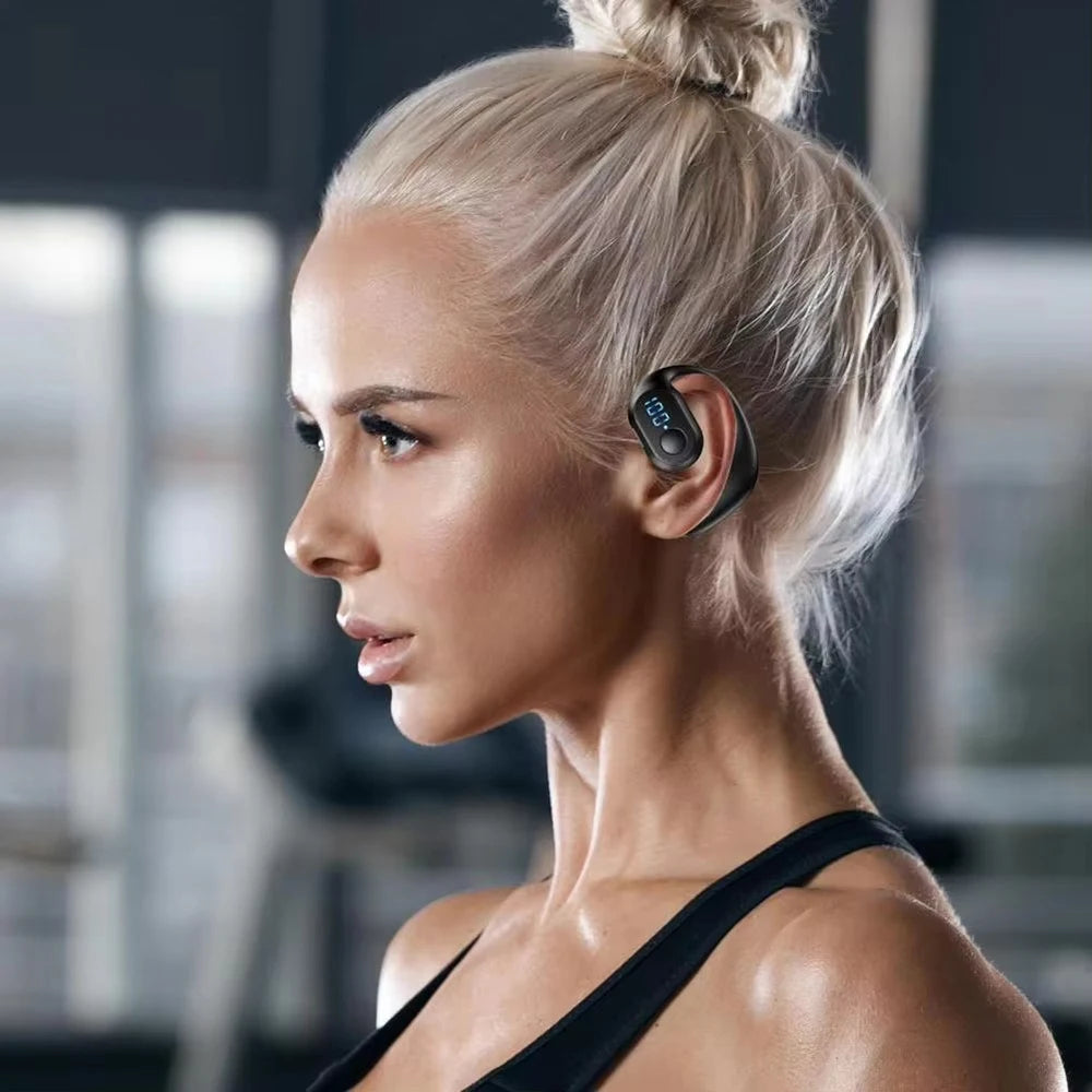 Waterproof HiFi Headset for Hands-Free Convenience - CUGUU Wireless Ear Hook Headset