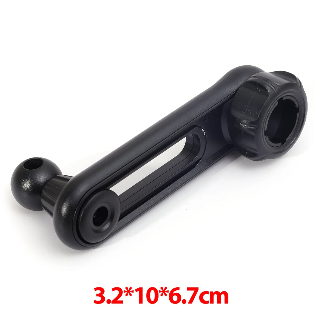 Car Ball Head Phone Mount – 360° Rotating 17mm Extension Pole GPS Adapter