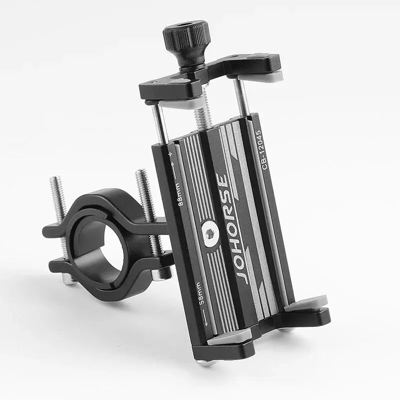 JOHORSE Aluminum Bike Phone Mount – Adjustable Non-Slip Holder