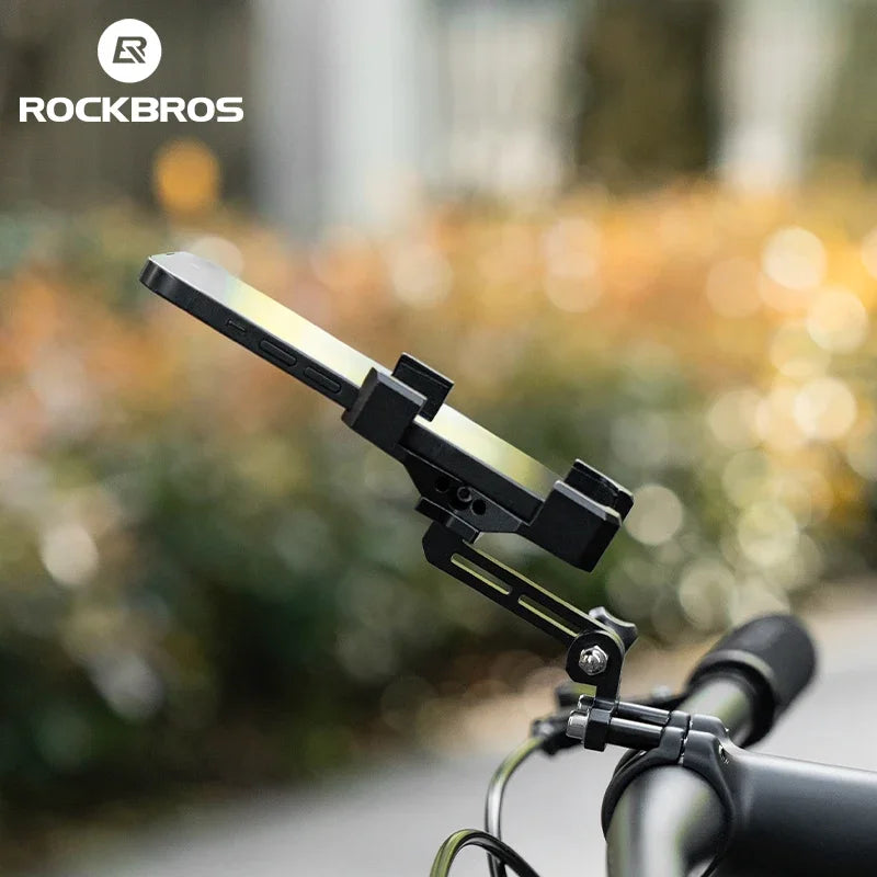 ROCKBROS Aluminum Bike Phone Mount – 360° Rotation Holder 4.7-7.09"