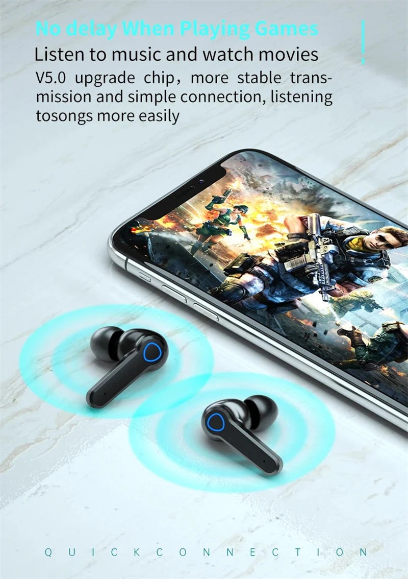 Mrs Win M19 Wireless Earbuds with Power Bank - Best Noise Cancelling Earbuds