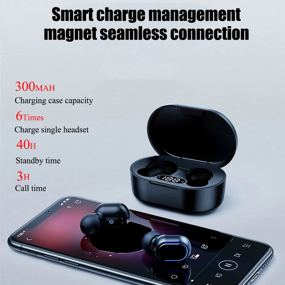 Wireless Earbuds – Waterproof Bluetooth TWS Sport Headphones