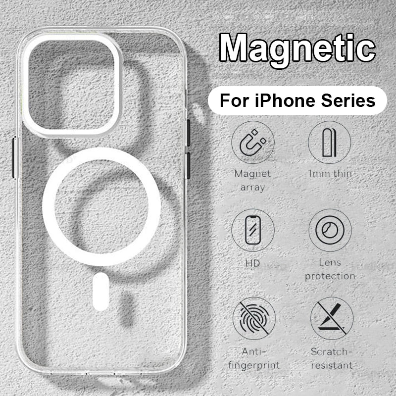Buy Best Clear MagSafe-Compatible Case 2026 – Silicone Acrylic iPhone | Free Shipping & Fast Delivery