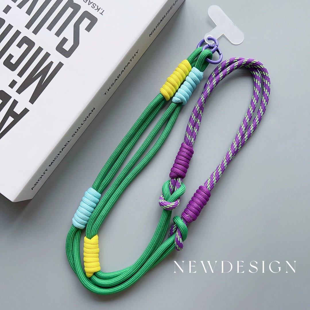 Page Title Crossbody Phone Lanyard – Adjustable Shoulder Strap with Patch