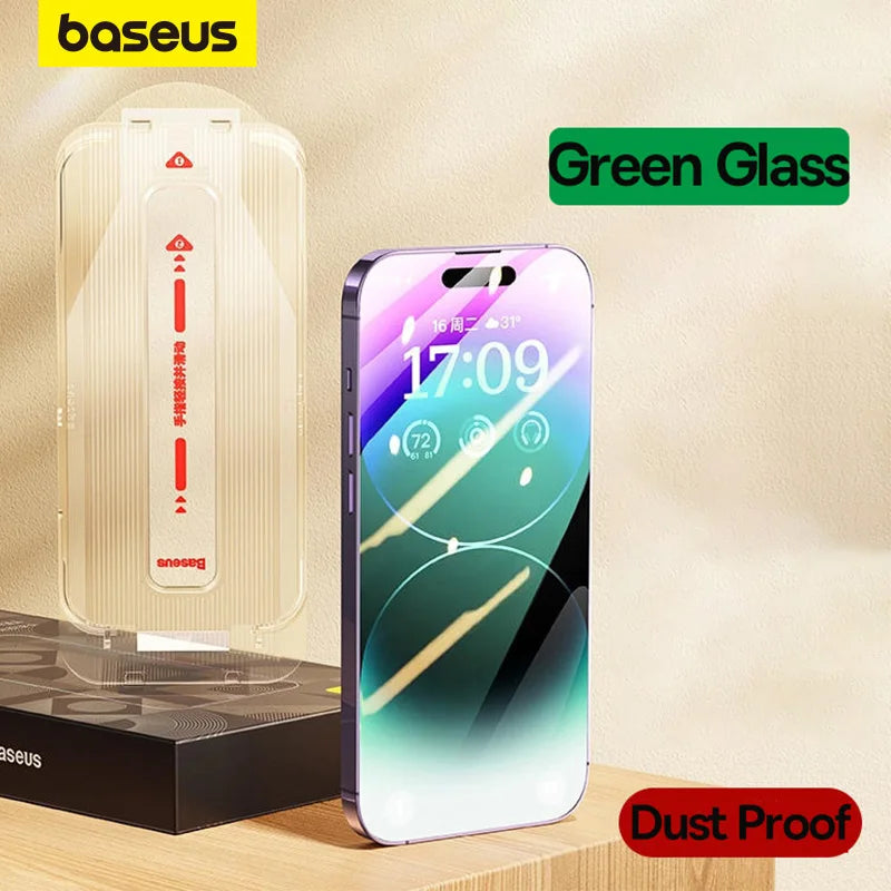 Baseus Corning Glass Screen Protector iPhone 15 14 13 Pro Max Anti-Spy Anti-Blue Ray HD Clear Full Cover