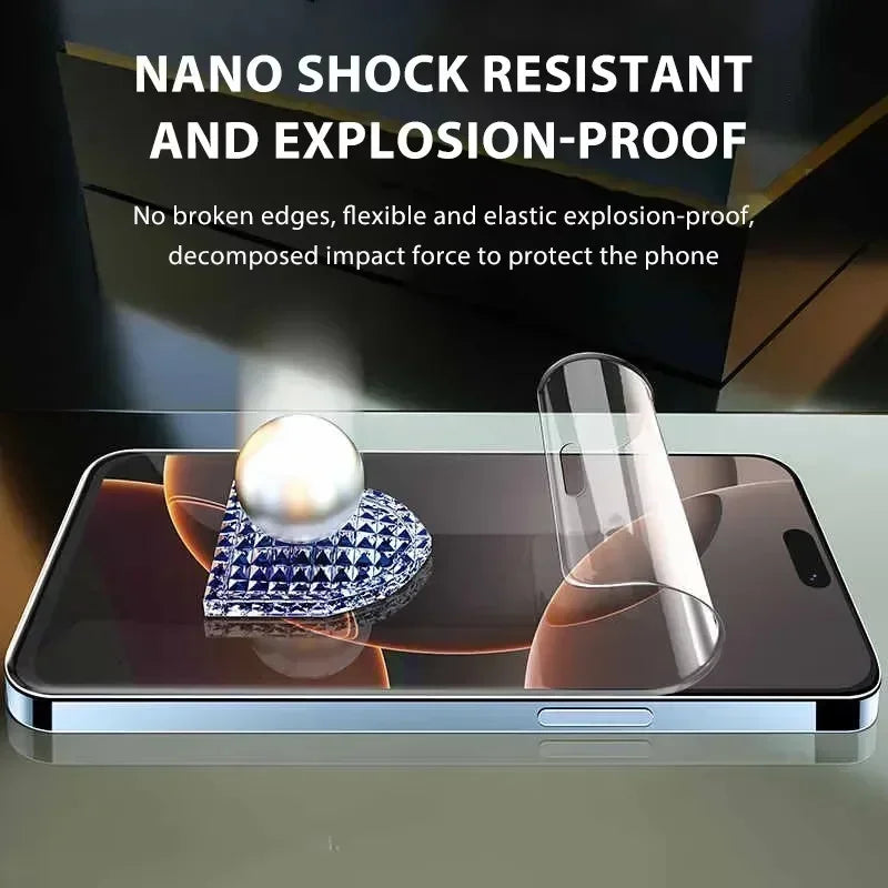 5-Pack Hydrogel Film Screen Protector iPhone 17 16 15 14 13 12 11 X XR XS SE 8 7 6 Pro Max Mini Plus