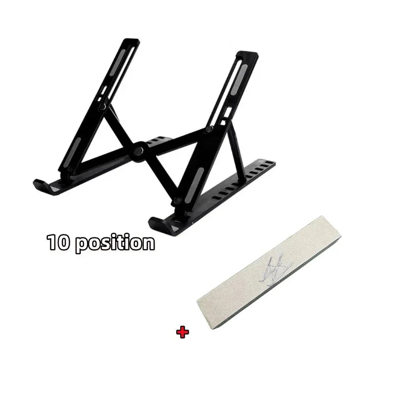Foldable Adjustable Laptop Stand – Portable ABS Bracket for MacBook Air Pro PC