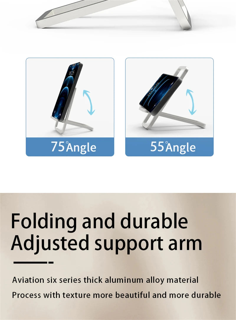 Foldable Phone Stand for Desk – Adjustable, Universal Phone Holder