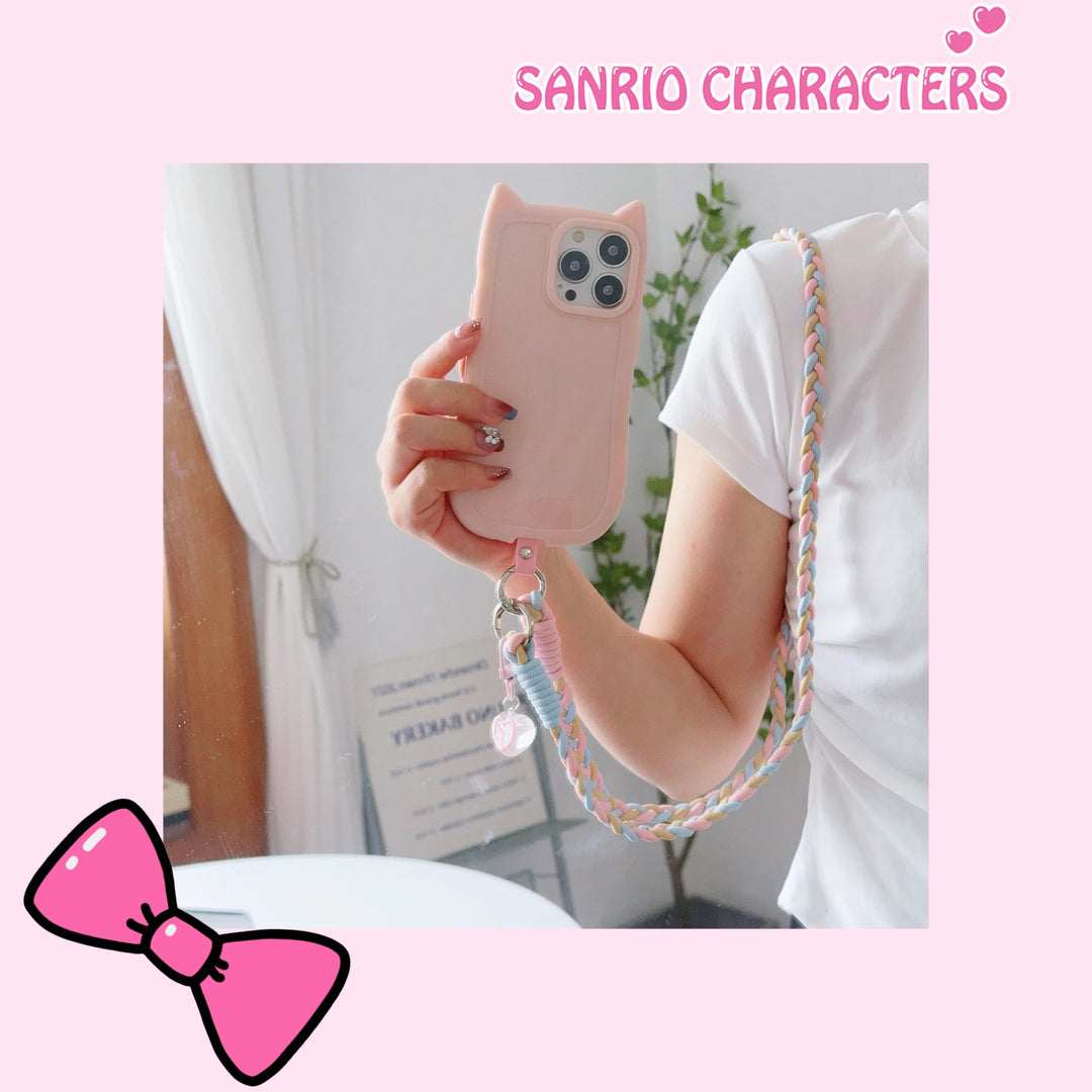 ZHANZHI Cartoon Phone Lanyard | Universal Crossbody Long Rope Strap | Decorative Pendant Accessory