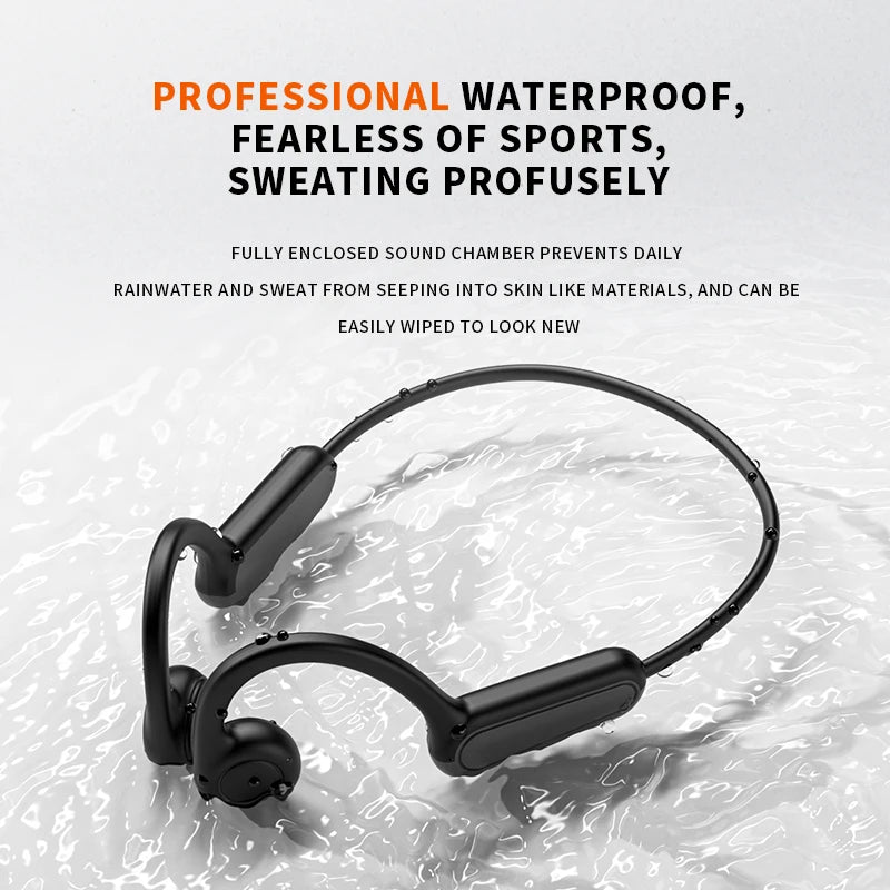 Bone Conduction Earphones Waterproof Bluetooth 5.3 - Best for Sports