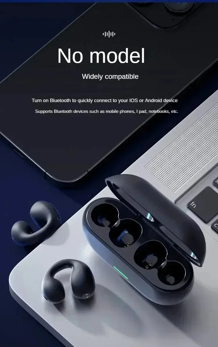 DIXSG Bluetooth 5.3 Ear Hook Wireless Earbuds for Sports and Music