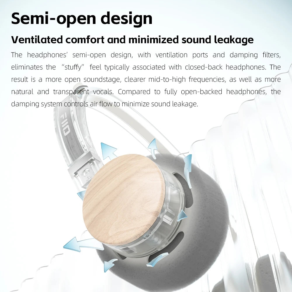 FiiO EH11 On-Ear Bluetooth Headphones LDAC Hi-Res Powerful Bass