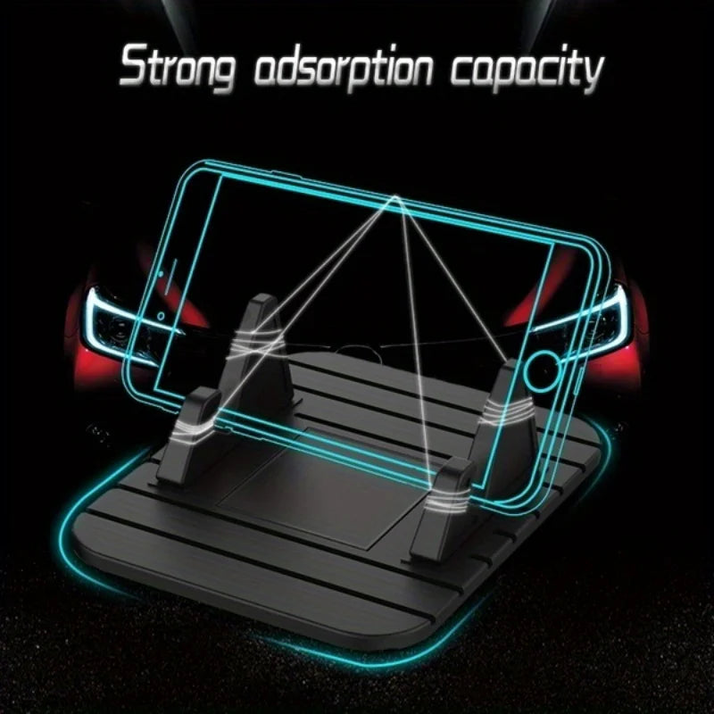 Anti-Slip Silicone Phone Pad - No-Slip Mat for Car Dashboard & Desk
