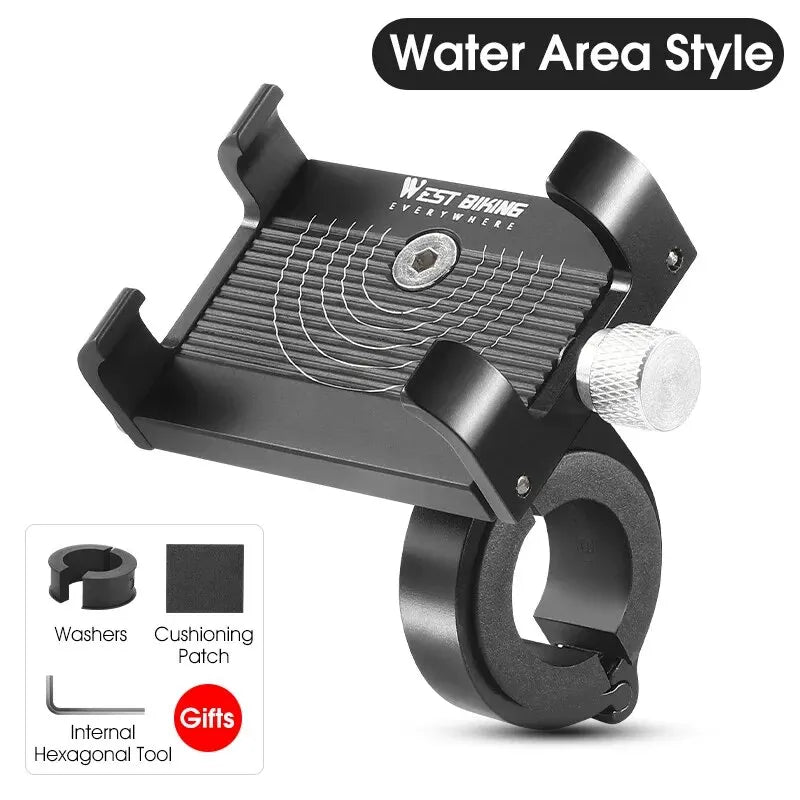 Bike Phone Mount, 77g Ultra-Light West Biking Aluminum Alloy Bracket
