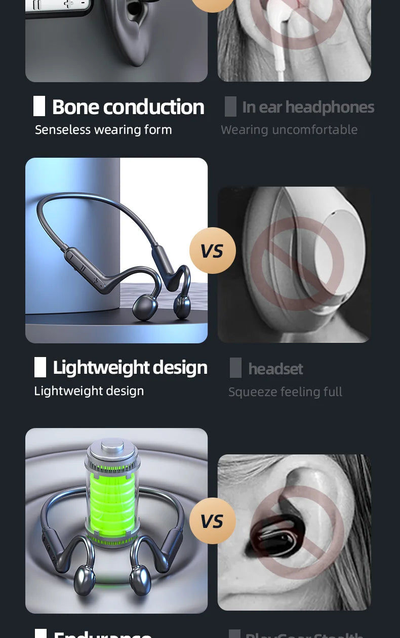 Wireless Ear Hook Headphones | Secure Fit & Balanced Sound