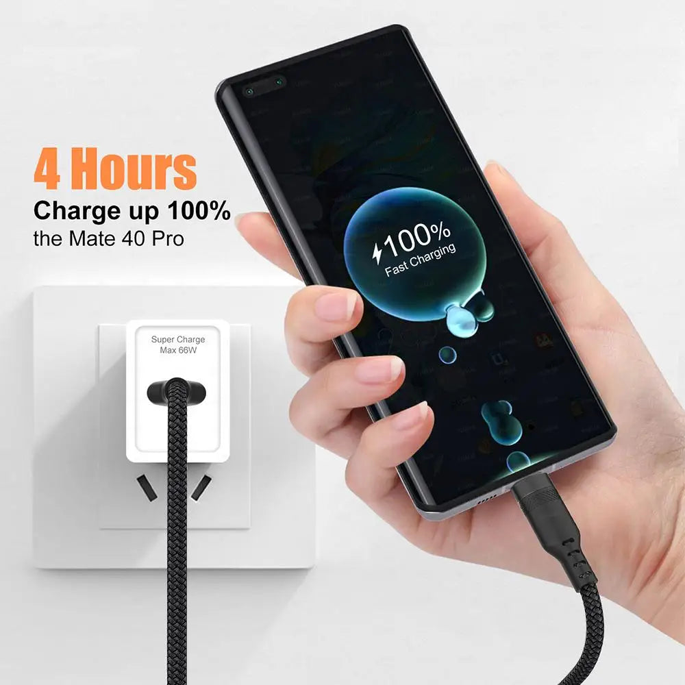 chtun Extra Long 3M 5M 8M USB-C Fast Charging Cable 5A | Braided Cord Huawei Xiaomi Vivo Oppo