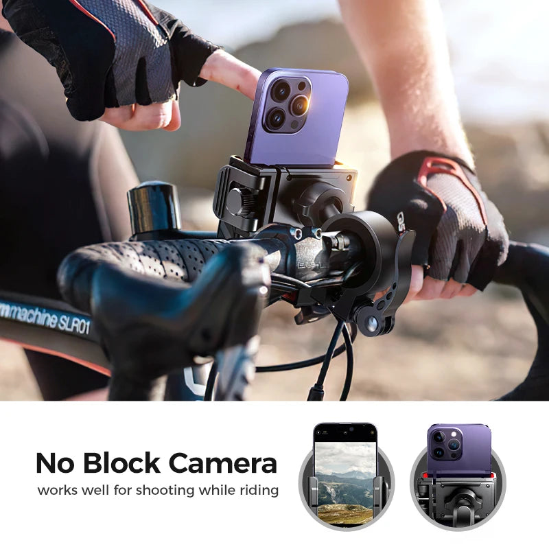 Joyroom Half-Enclosure Bike Phone Mount – Quick Lock 4.7-7"