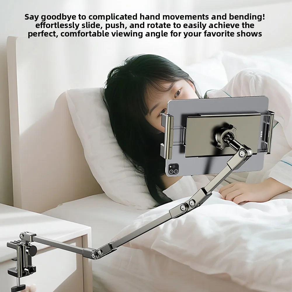 Adjustable Tablet & Phone Stand 360° Rotation Bedside Holder