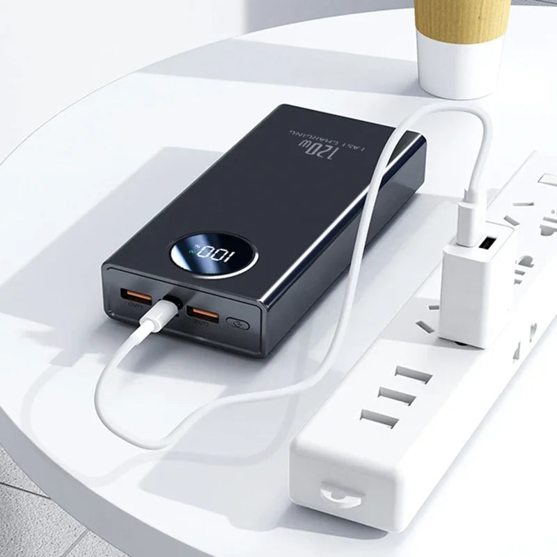 18650 Power Bank - 120W PD Fast Charging & Digital Display