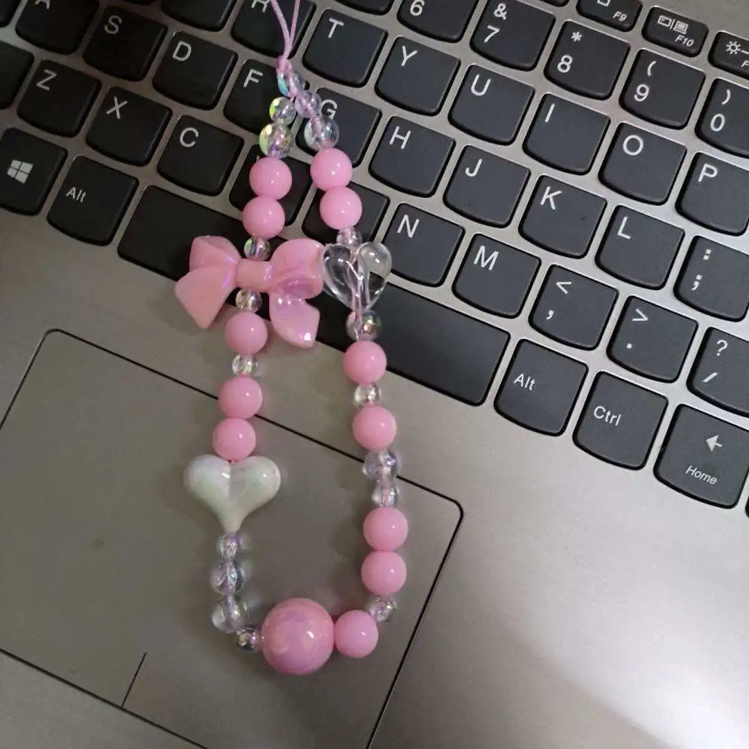 Jeffs Favorite Picks Macaron Bead Phone Wrist Lanyard