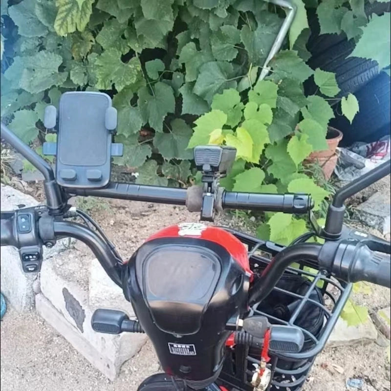 Motorcycle Cross Bar Mount – ABS Extended Rod for Phone Holder & Spotlight