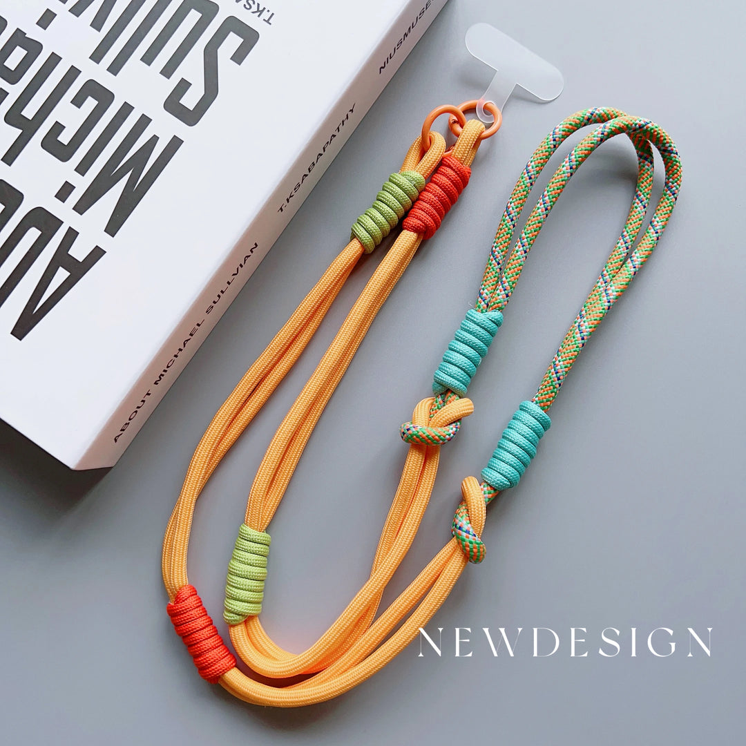 Page Title Crossbody Phone Lanyard – Adjustable Shoulder Strap with Patch