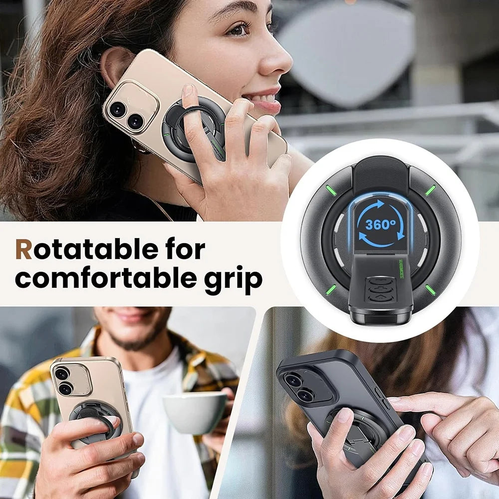 Magnetic Ring Phone Holder – 360° Rotating Stand & Grip 2026