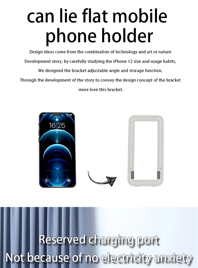 Foldable Phone Stand for Desk – Adjustable, Universal Phone Holder