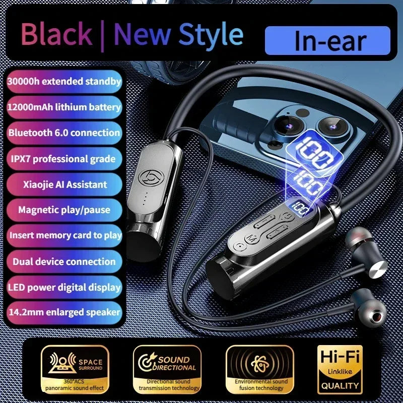 Luxuglow Smart Neckband Earphones with ANC and Power Bank