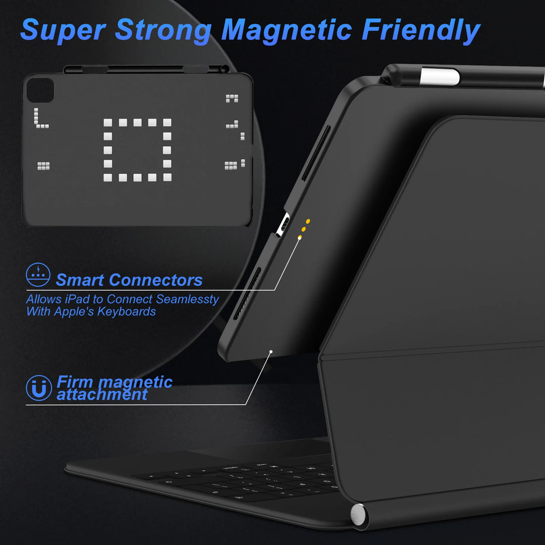 Buy Premium Magnetic iPad Pro Case 2026 – Magic Keyboard Compatible | Free Shipping & Fast Delivery