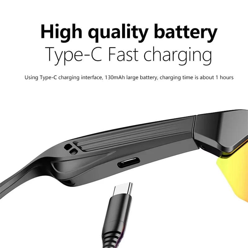 Bluetooth Audio Sunglasses with Mic - Luxuglow