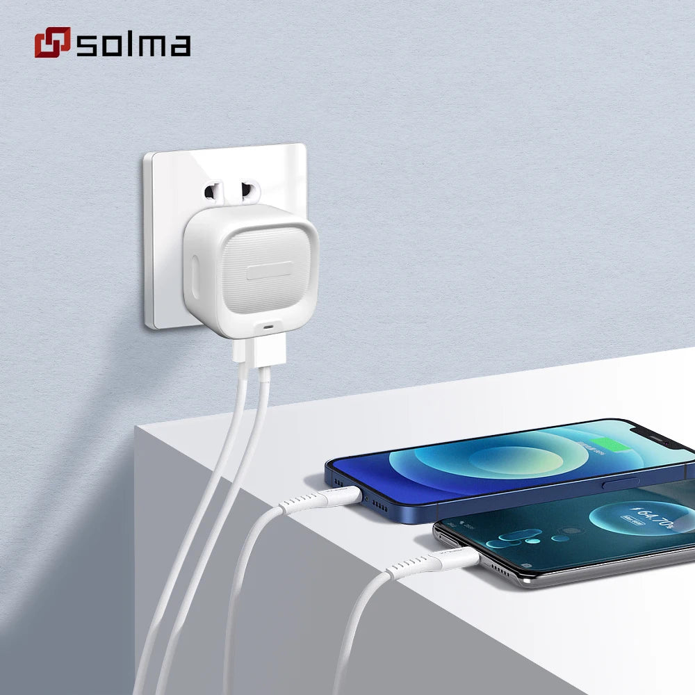 12W USB-C Wall Charger for iPhone and Samsung - Dual Port Fast Charging — magsafe accessories