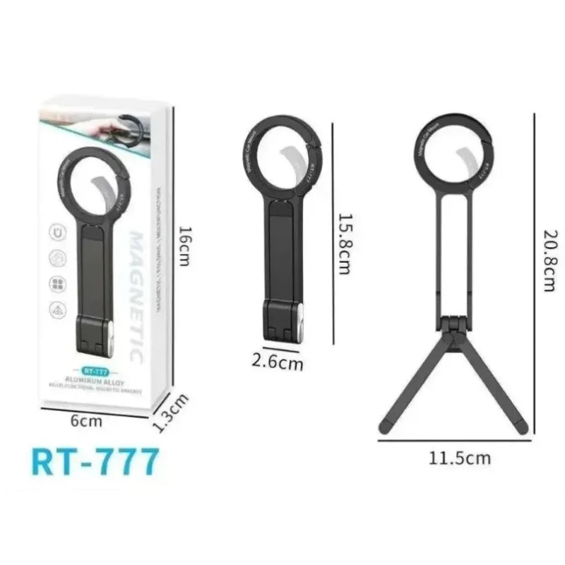 Foldable Magnetic Phone Stand – Portable Tripod Mount for iPhone 16–12