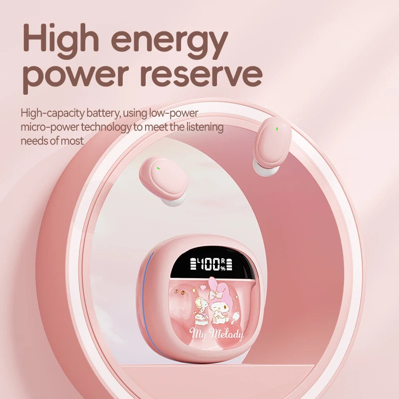 Hello Kitty Wireless Earbuds with Waterproof Charging Case