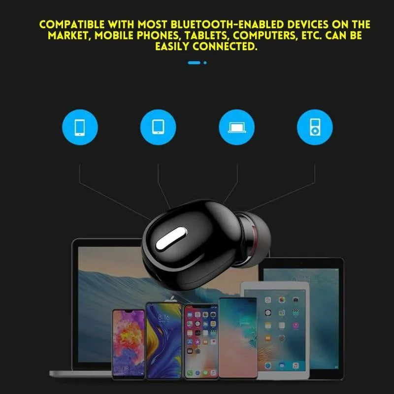 Mini Bluetooth Single Earbud with Mic
