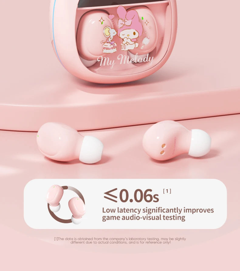 Hello Kitty Wireless Earbuds with Waterproof Charging Case