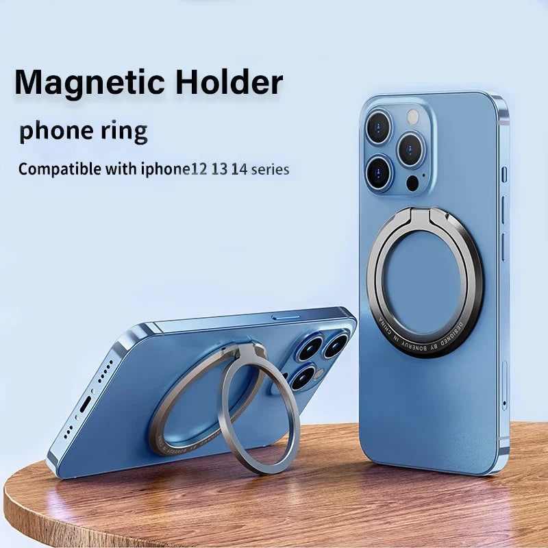 2025 MagSafe Magnetic Phone Ring Holder | Adjustable Finger Ring Bracket | iPhone Magnet Case Support