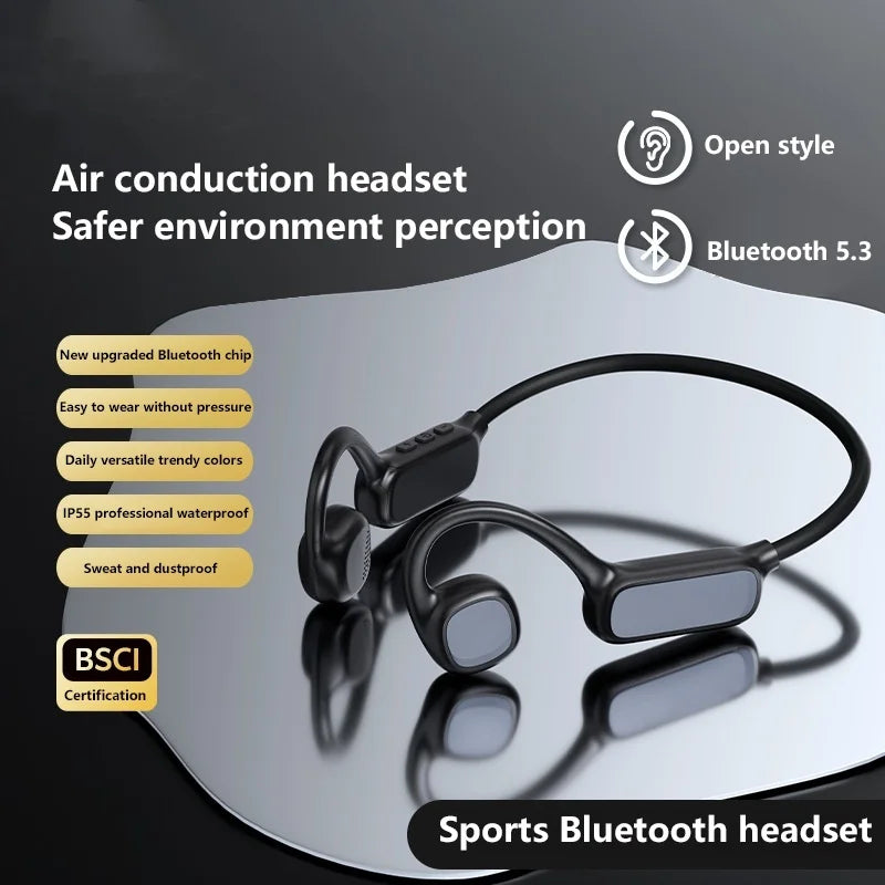 Waterproof Bluetooth 5.3 Headphones for Athletes by DIKELANG Open-Ear