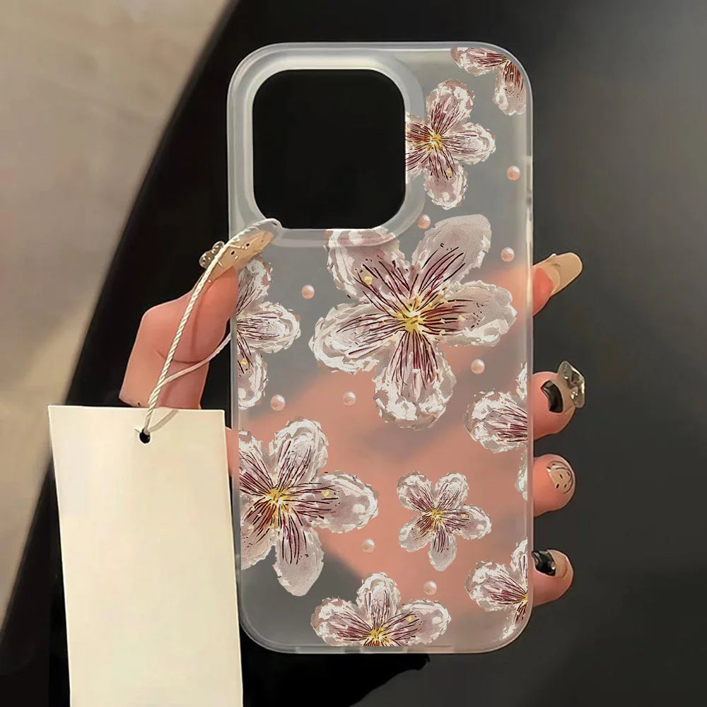 Matte Floral Silicone iPhone Case by JEFF's Favorite Picks