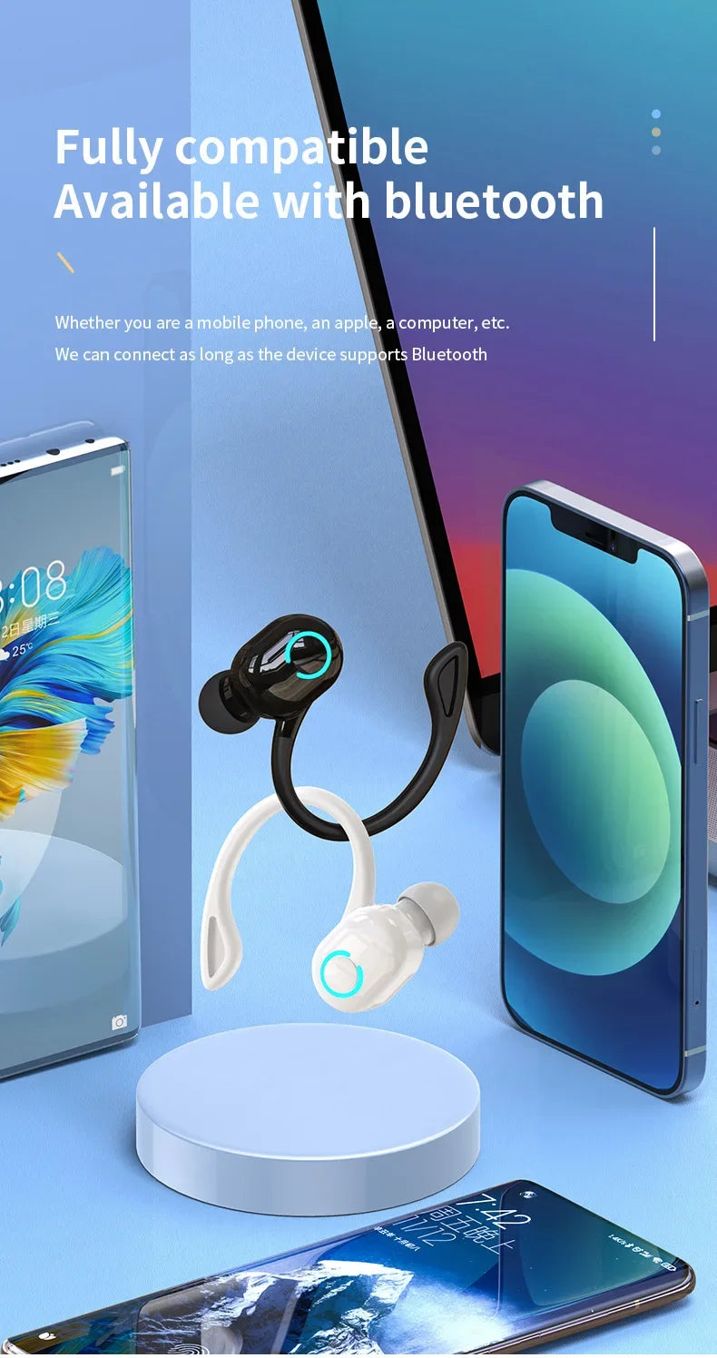 MEZSN OWS Ear Hook Wireless Headphones - Active Noise Cancellation Earbuds