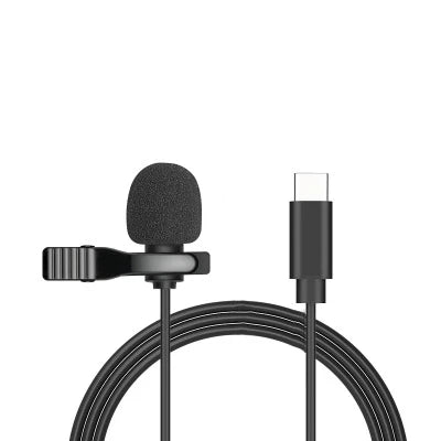 Mini Wired Lavalier Microphone | USB & 3.5mm Clip-On Lapel Mic for Laptop PC DSLR iPhone