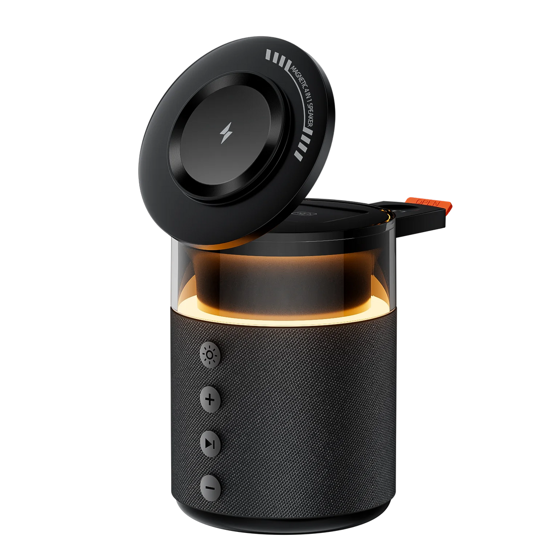 Best Magnetic Wireless Charger with Speaker & Night Light for Phone — magsafe accessories