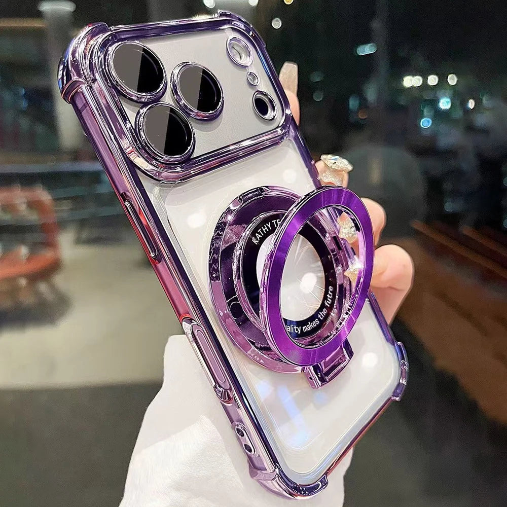 MagSafe Stand Holder Case with Lens Protection for iPhone