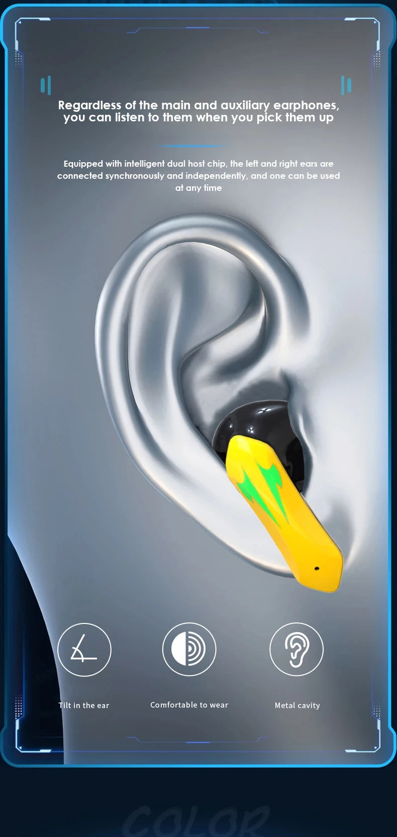 Gaming Earbuds X16 Pro Low-Latency Bluetooth 5.2 LED Case - JEFF's Favorite Picks