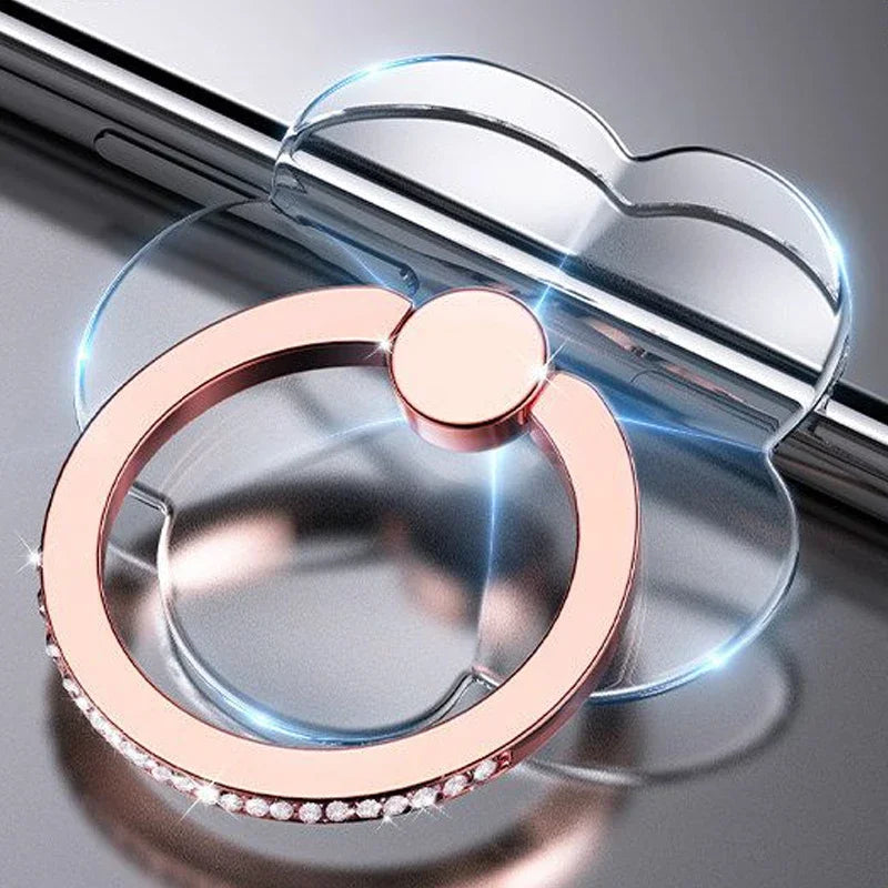 Butterfly Phone Grip & Stand - Transparent Luxury Accessory
